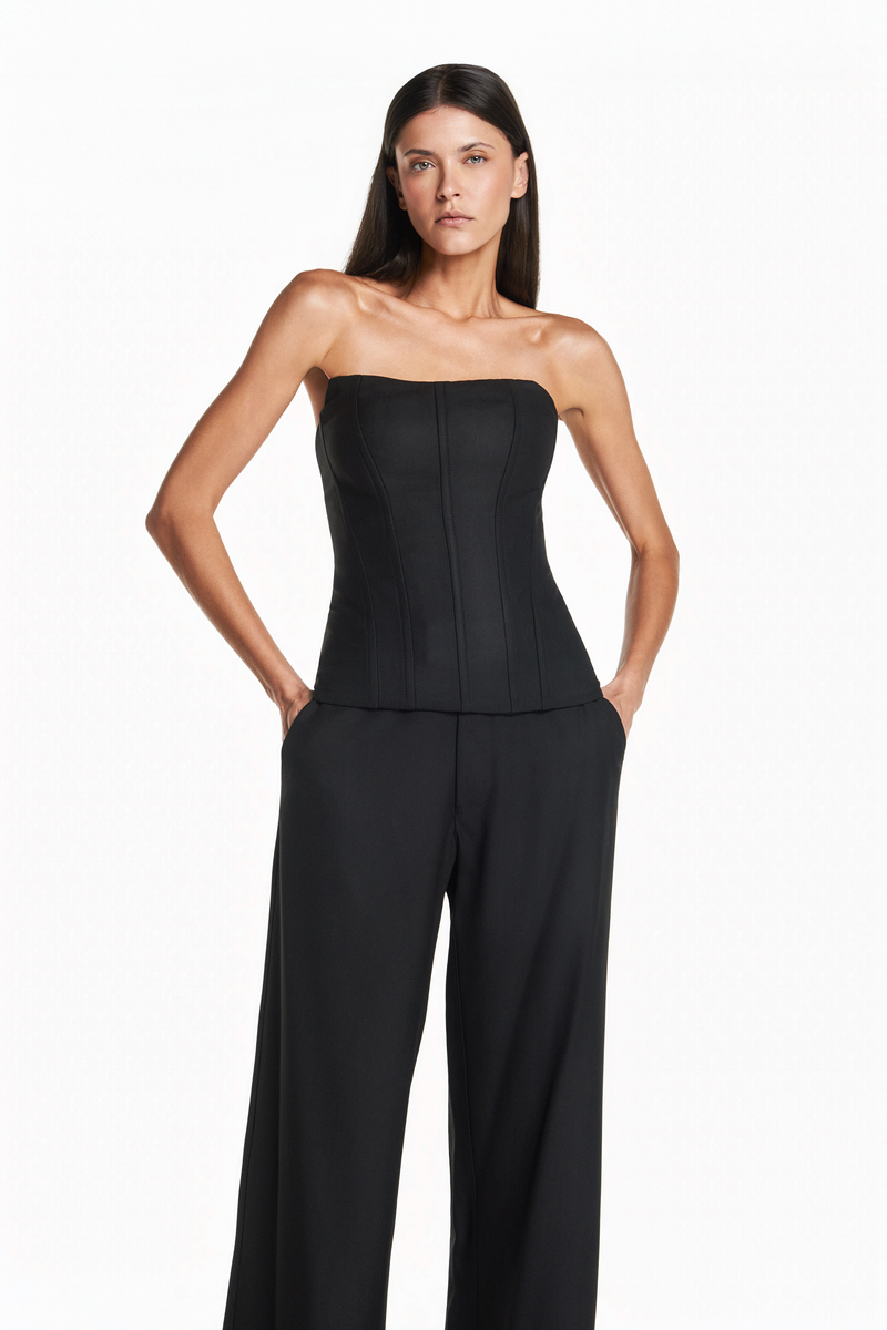 TOP CORSET TOMARA QUE CAIA PATOU PRETO