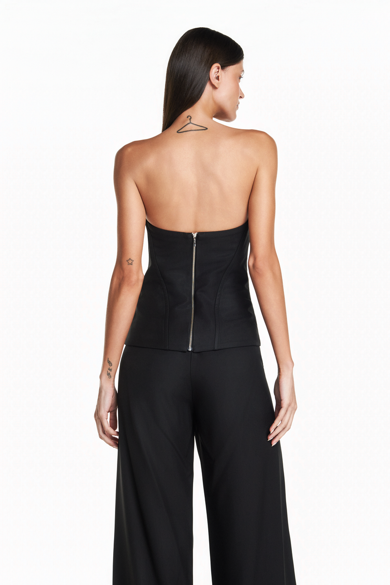 TOP CORSET TOMARA QUE CAIA PATOU PRETO