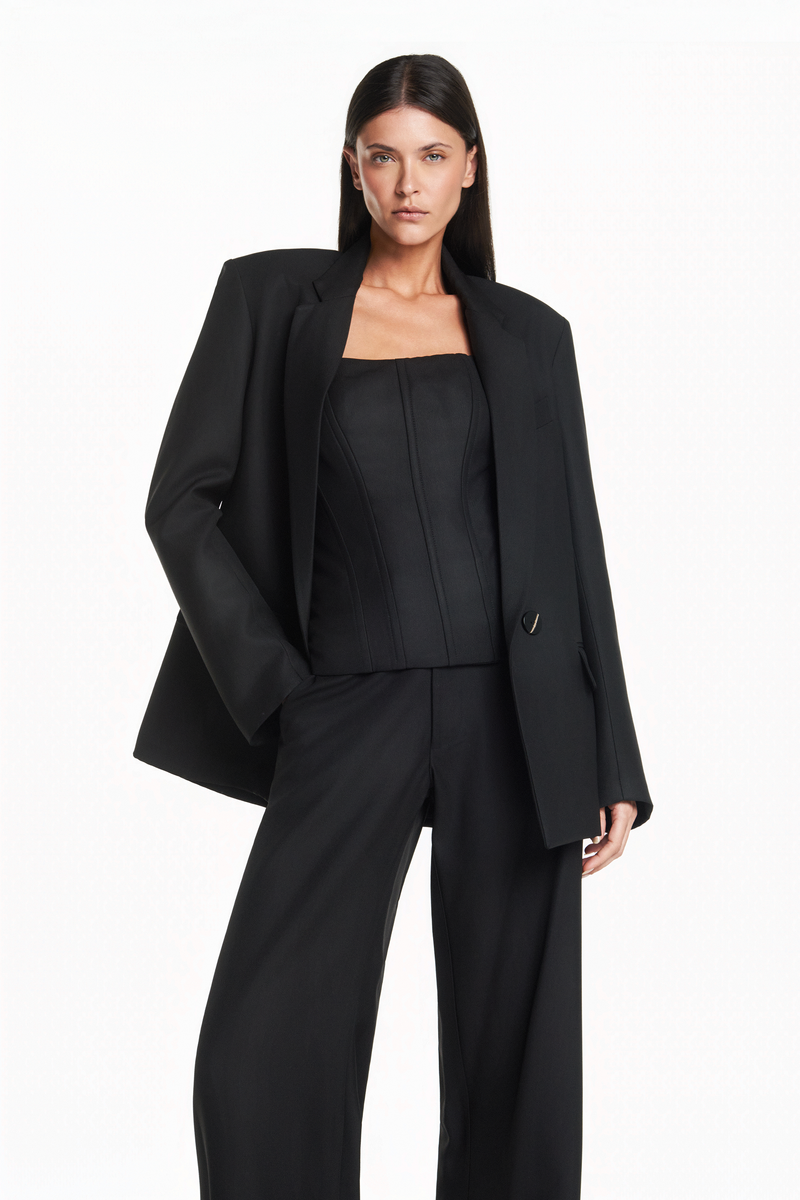 TOP CORSET TOMARA QUE CAIA PATOU PRETO