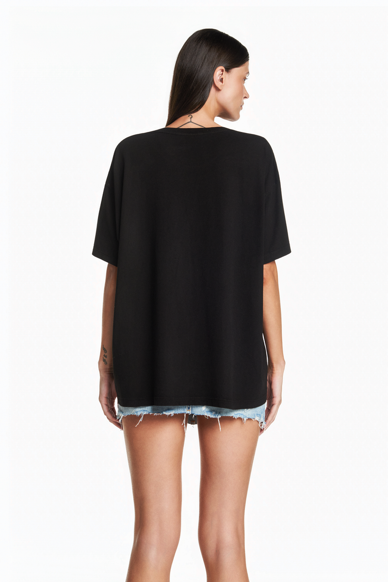 CAMISETA BÁSICA MALHA PRETA