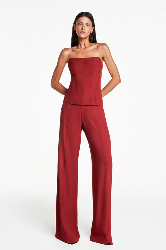 TOP CORSET TOMARA QUE CAIA PATOU VERMELHO