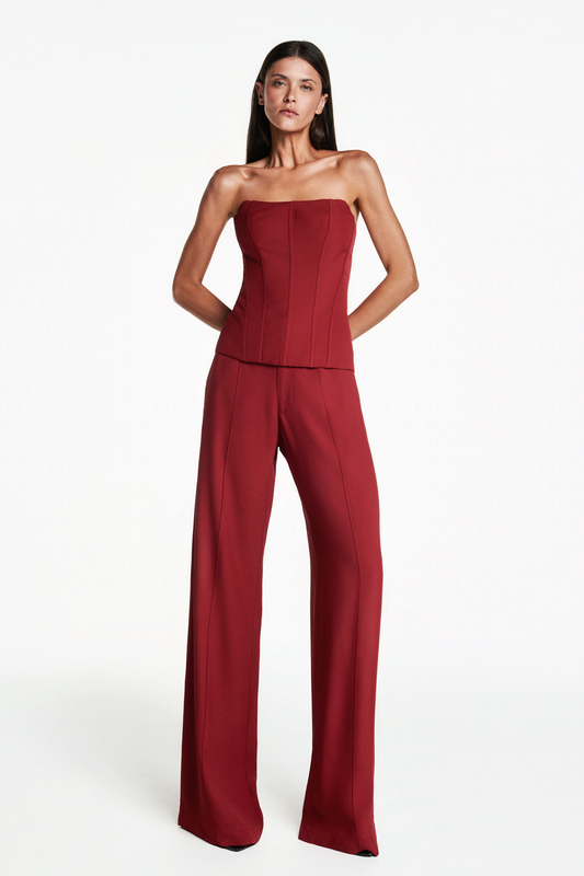 TOP CORSET TOMARA QUE CAIA PATOU VERMELHO