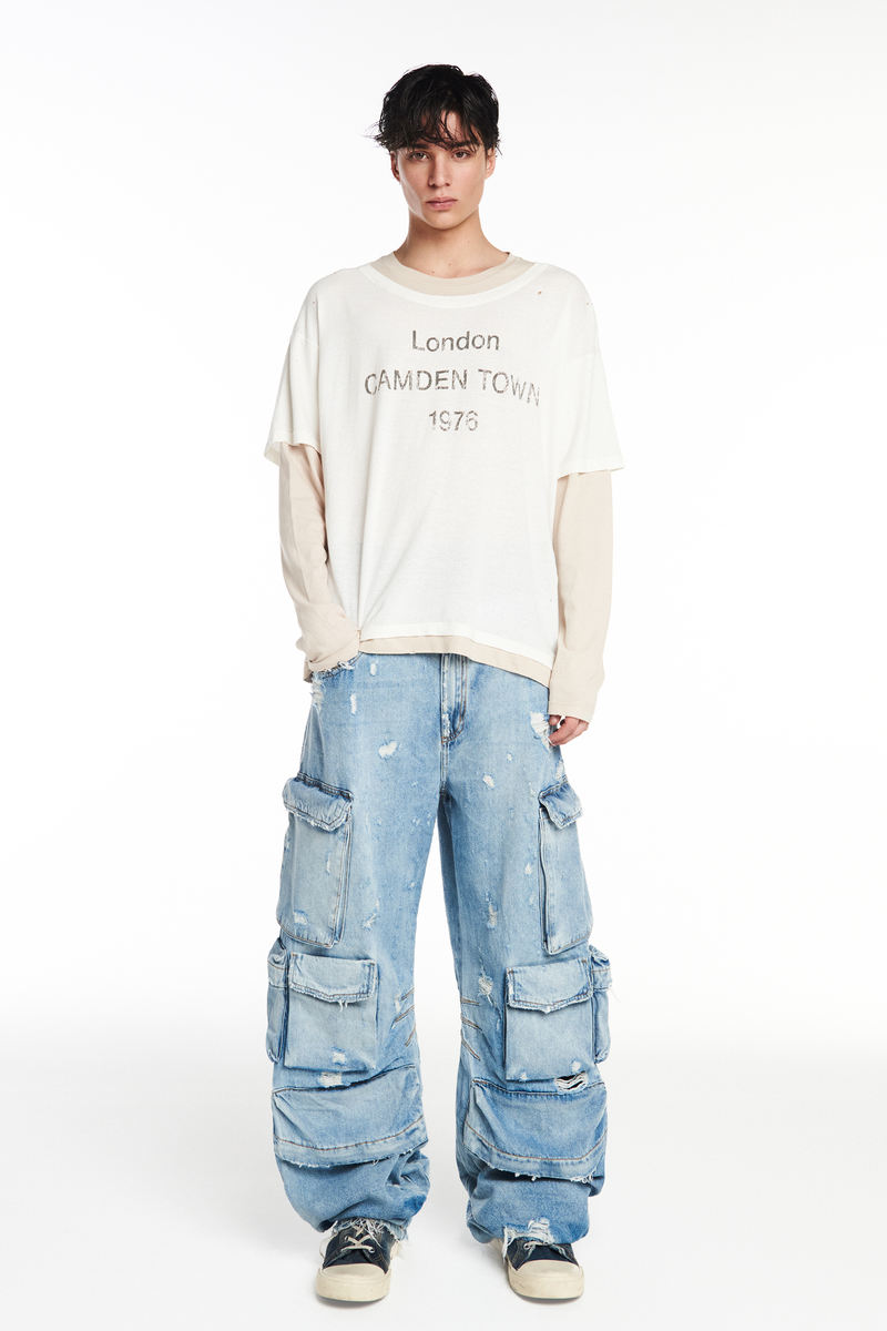 CALÇA JEANS MÚLTIPLOS BOLSOS (8929156890851)
