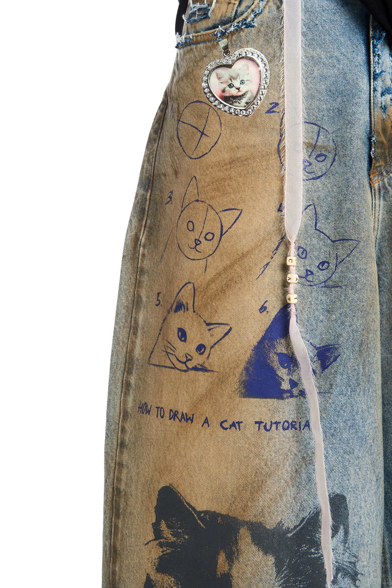 CALÇA JEANS MEOW (8950207480035)