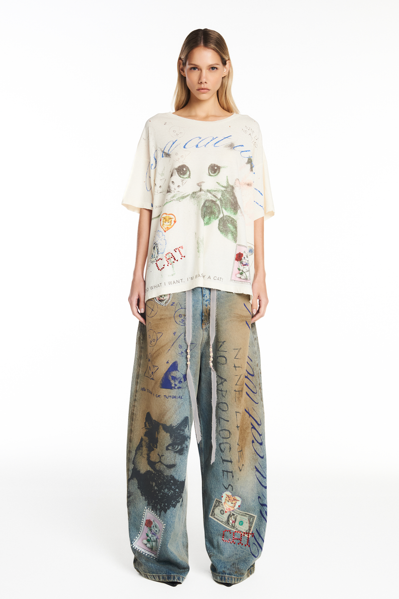 CALÇA JEANS MEOW (8950207480035)