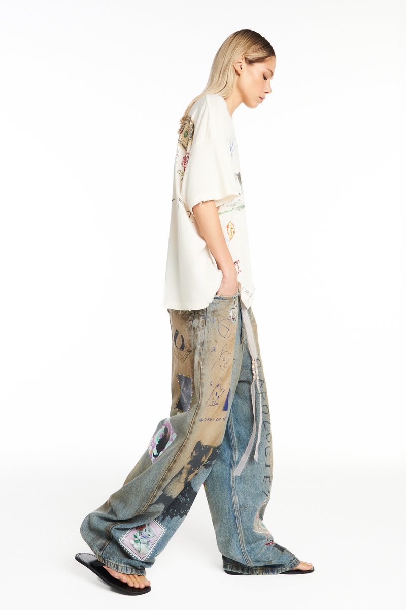 CALÇA JEANS MEOW (8950207480035)