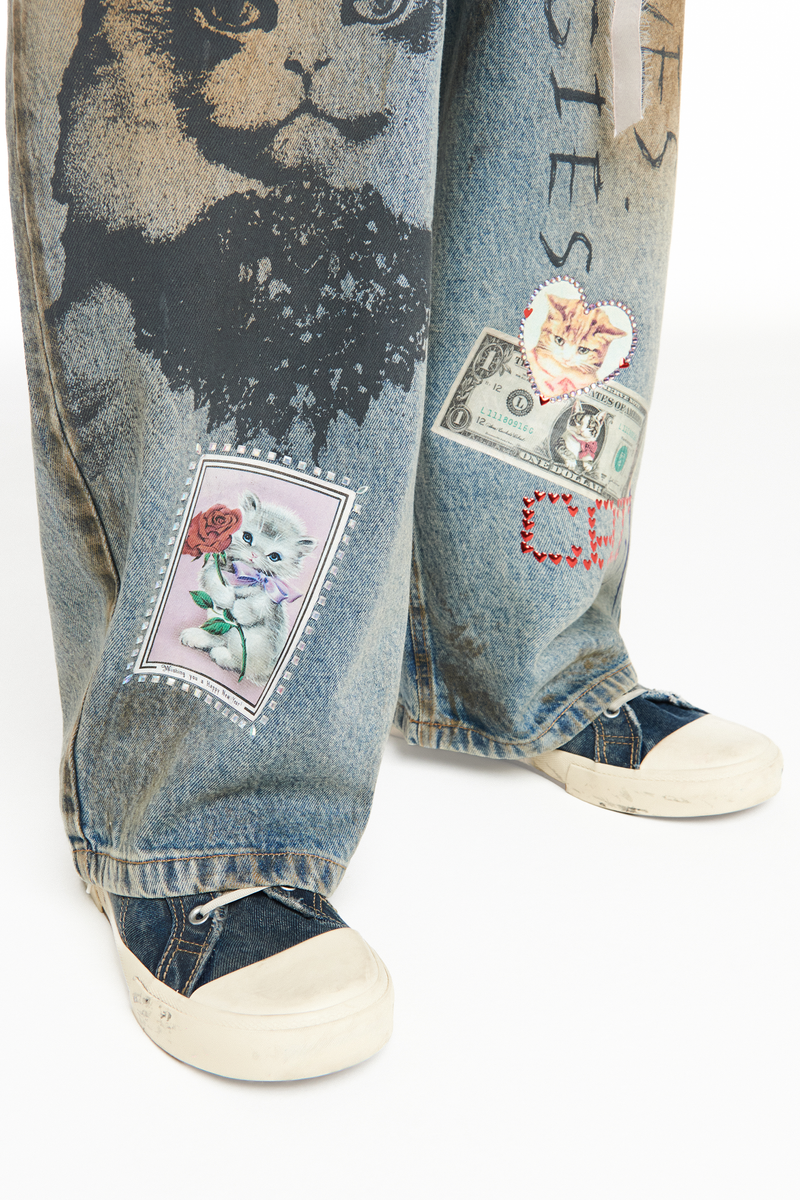 CALÇA JEANS MEOW (8950207480035)