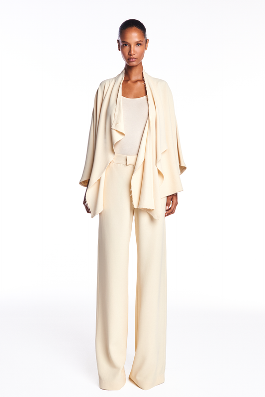 CALÇA ALFAIATARIA PERNA RETA FRISO FRONTAL PATOU HEAVY MANTEIGA (8950207381731)