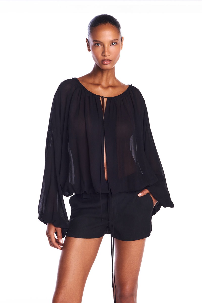 SHORTS ALFAIATARIA PATOU HEAVY PRETO (8950208889059)