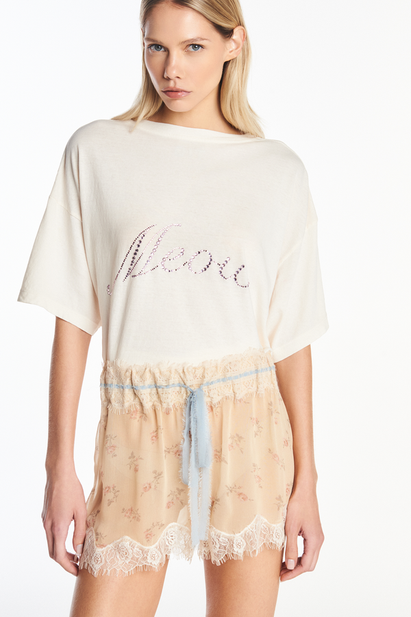 SHORTS CHIFFON FLORAL COM RENDA (8950208987363)
