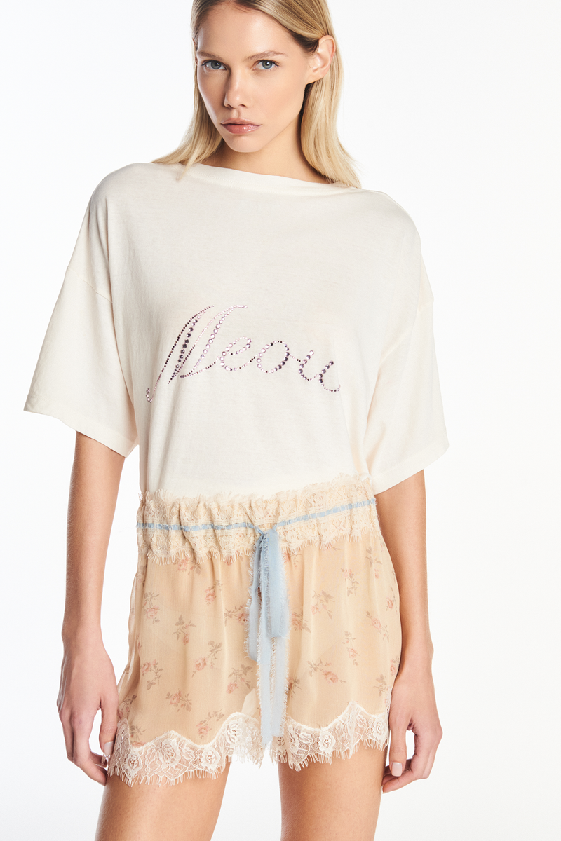 SHORTS CHIFFON FLORAL COM RENDA (8950208987363)