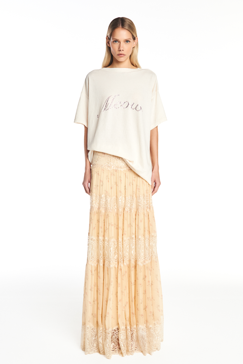 SAIA LONGA CHIFFON FLORAL COM RENDA (8950208790755)