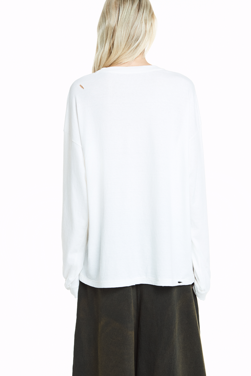 CAMISETA MANGA LONGA DESTROYED OFF WHITE (8838229885155)