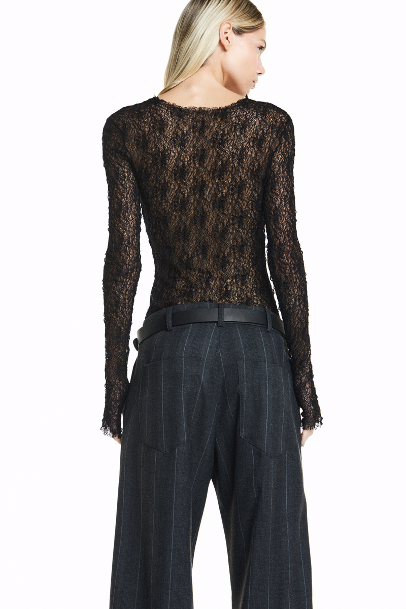 CALÇA RETA ALFAIATARIA LISTRADA CINZA (8838229229795)
