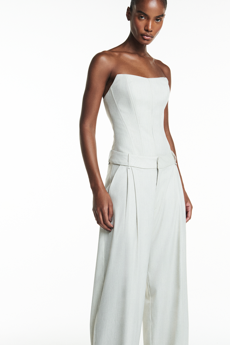 TOP CORSET TOMARA QUE CAIA XADREZ BEGE CLARO (8838231261411)
