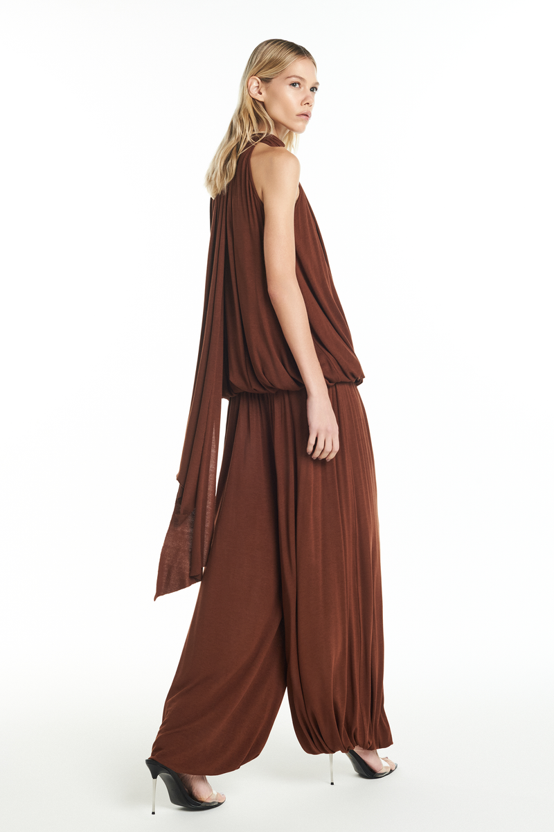 CALÇA ALADIM CÓS DOBRÁVEL MALHA MARROM (8928984465635)