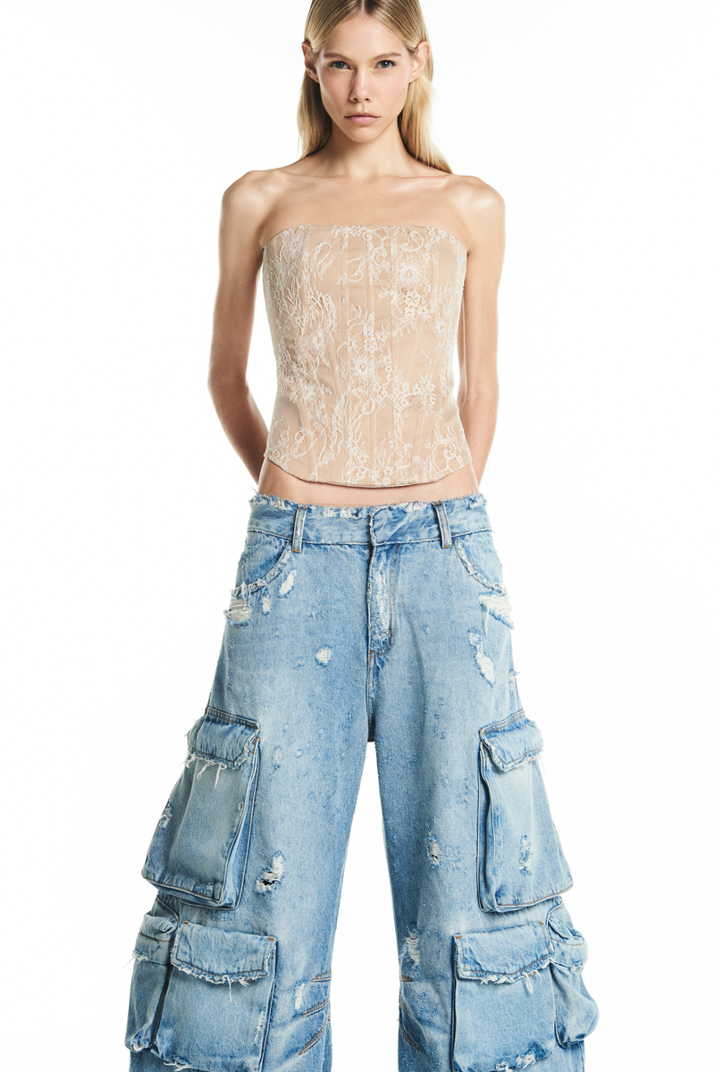TOP CORSET TOMARA QUE CAIA RENDA BEGE (8928996720867)