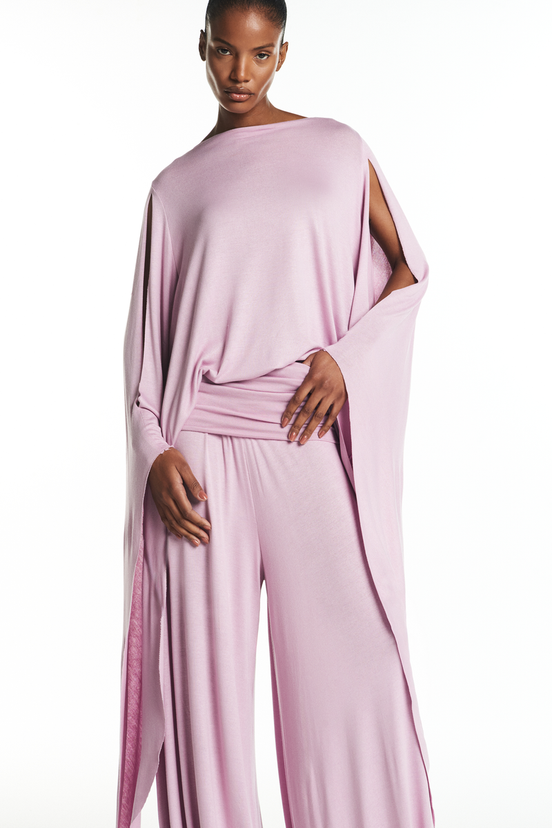 CALÇA ALADIM CÓS DOBRÁVEL MALHA LAVANDA (8928984269027)