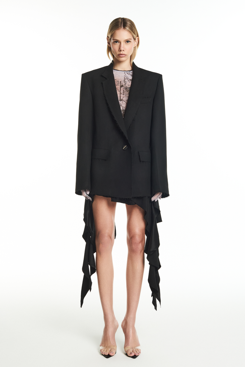 BLAZER ALFAIATARIA A FIO PATOU HEAVY PRETO (8928979386595)