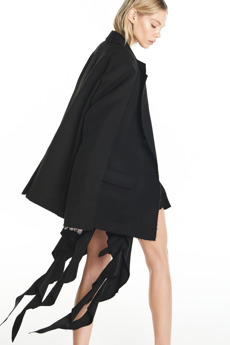 BLAZER ALFAIATARIA A FIO PATOU HEAVY PRETO (8928979386595)