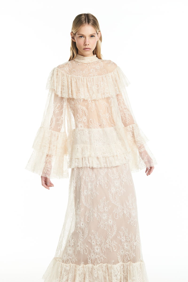 SAIA LONGA BABADOS RENDA OFF WHITE (8928994689251)
