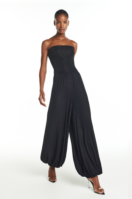 CALÇA ALADIM CÓS DOBRÁVEL MALHA PRETA (8928984924387)