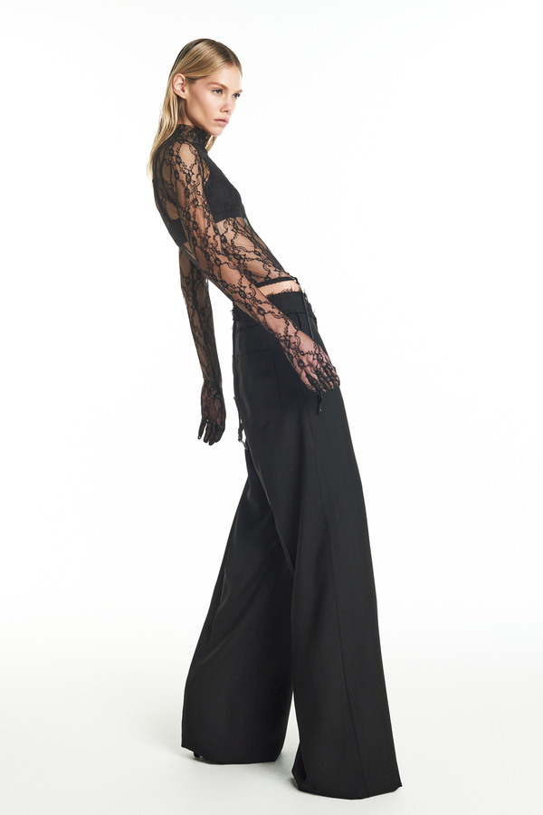 CALÇA ALFAIATARIA A FIO PATOU HEAVY PRETO (8928986595555)