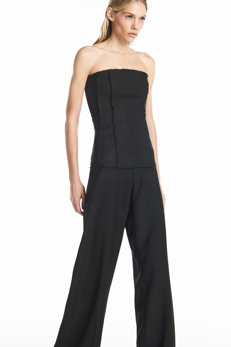 CALÇA ALFAIATARIA A FIO PATOU HEAVY PRETO (8928986595555)