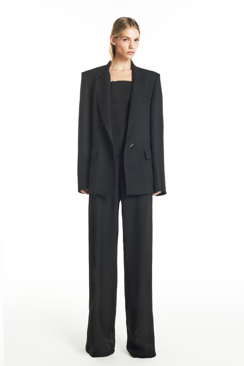 BLAZER ALFAIATARIA A FIO PATOU HEAVY PRETO (8928979386595)