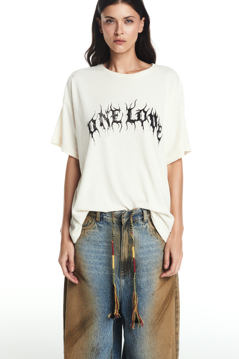 CAMISETA ONE LOVE OFF WHITE (8864519225571)