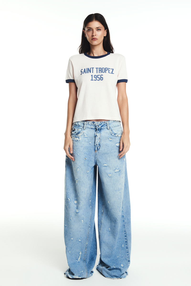 CALÇA JEANS PERNA AMPLA DESTROYED (8865107607779)