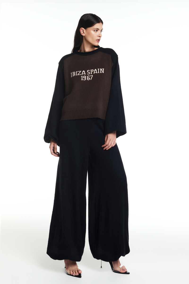 BLUSA TRICOT BICOLOR IBIZA SPAIN 1967 (8864602030307)