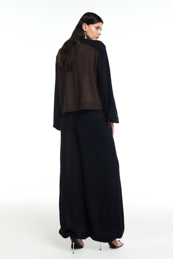BLUSA TRICOT BICOLOR IBIZA SPAIN 1967 (8864602030307)