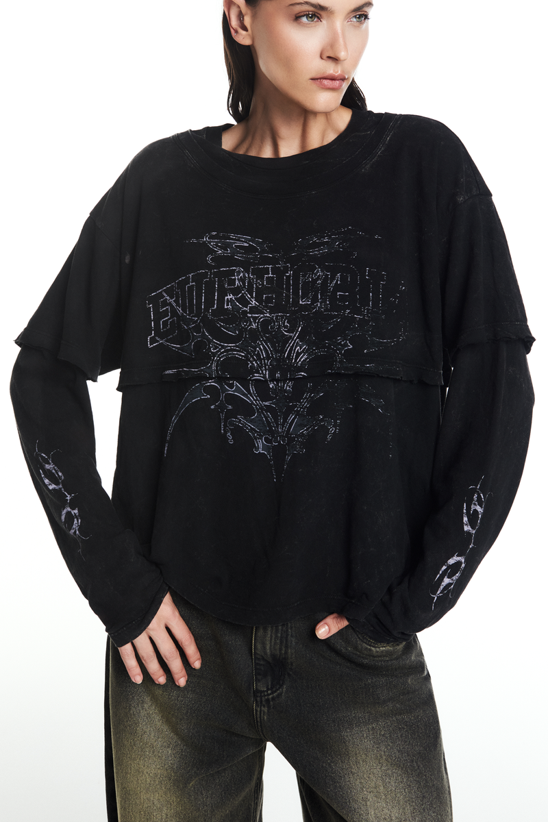 CAMISETA SOBREPOSIÇÃO MANGA LONGA EUPHORIA (8864519356643)