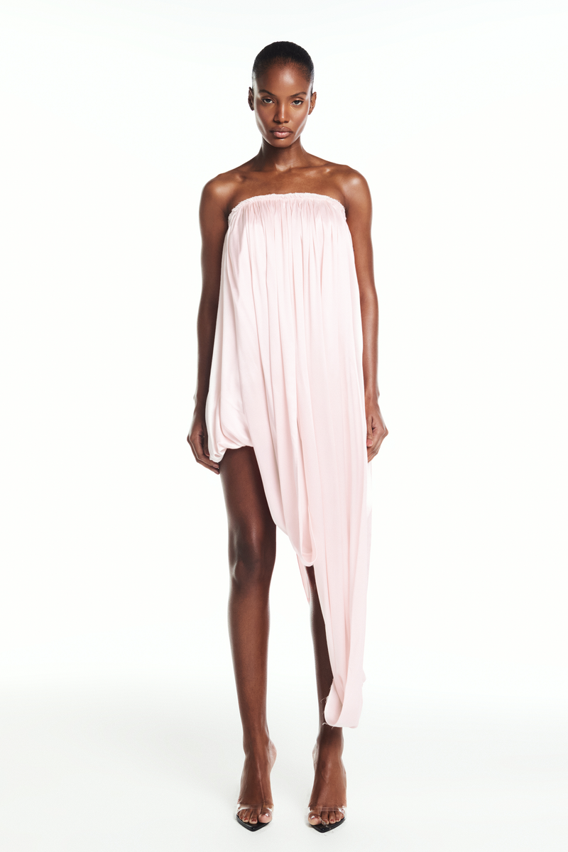 VESTIDO TOMARA QUE CAIA TORCIDO CETIM ROSA (8864520241379)
