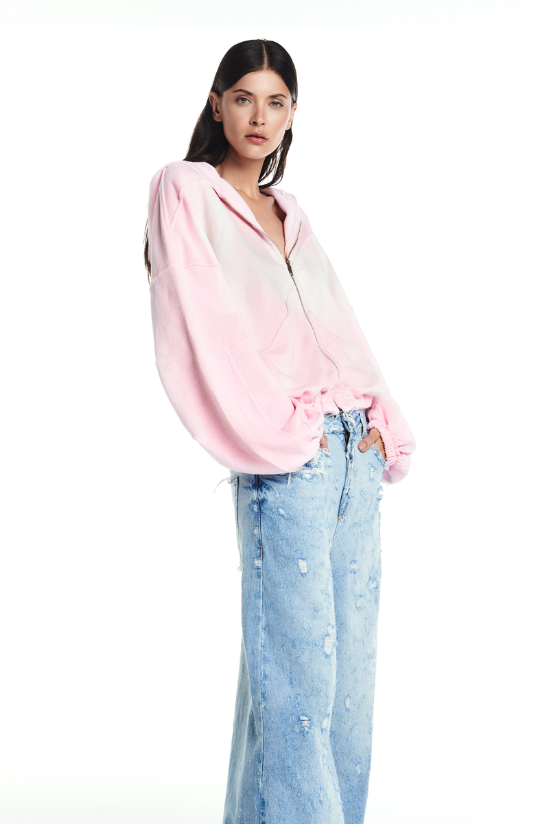 CALÇA JEANS PERNA AMPLA DESTROYED (8865107607779)
