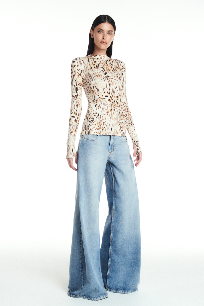 CALÇA JEANS FLARE CINTURA BAIXA – TIG STORE