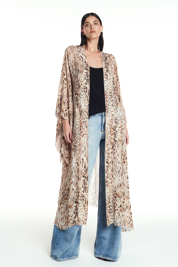 KIMONO LONGO MANGA LONGA GEORGETE ONÇA (8904898609379)
