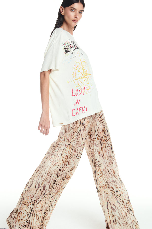 CALÇA PANTALONA CÓS ELÁSTICO ALGODÃO ONÇA (8904898085091)