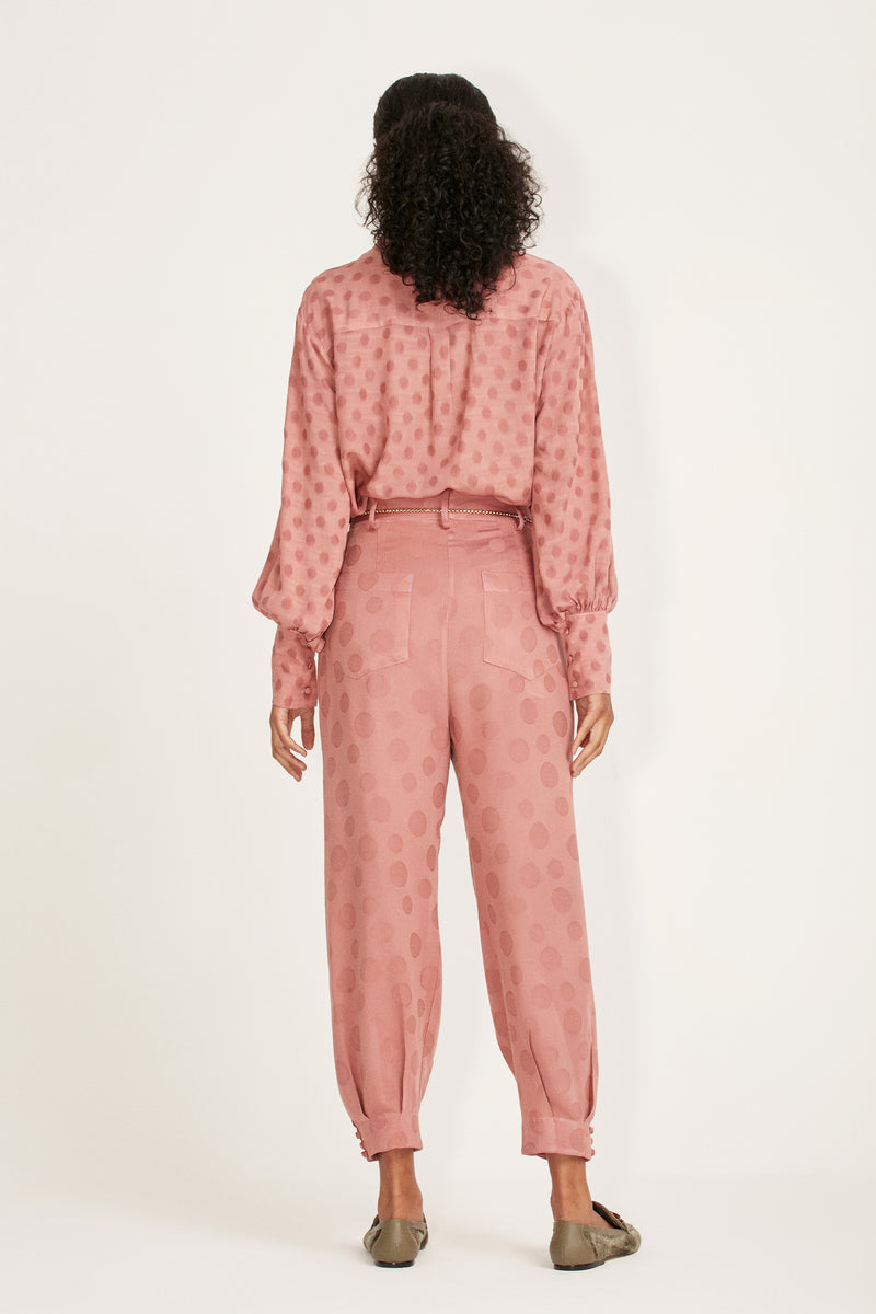 CALÇA JACQUARD POÁ ROSA VELHO (6801465933989)