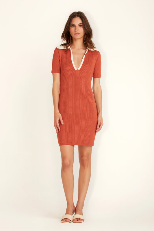 VESTIDO POLO TRICOT LARANJA QUEIMADO (7020287197349)