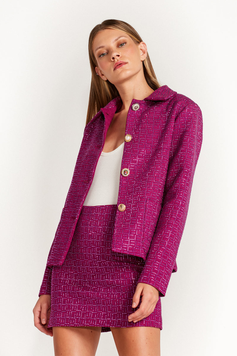 MINI SAIA TWEED PEDRAS MAGENTA (7645418356963)