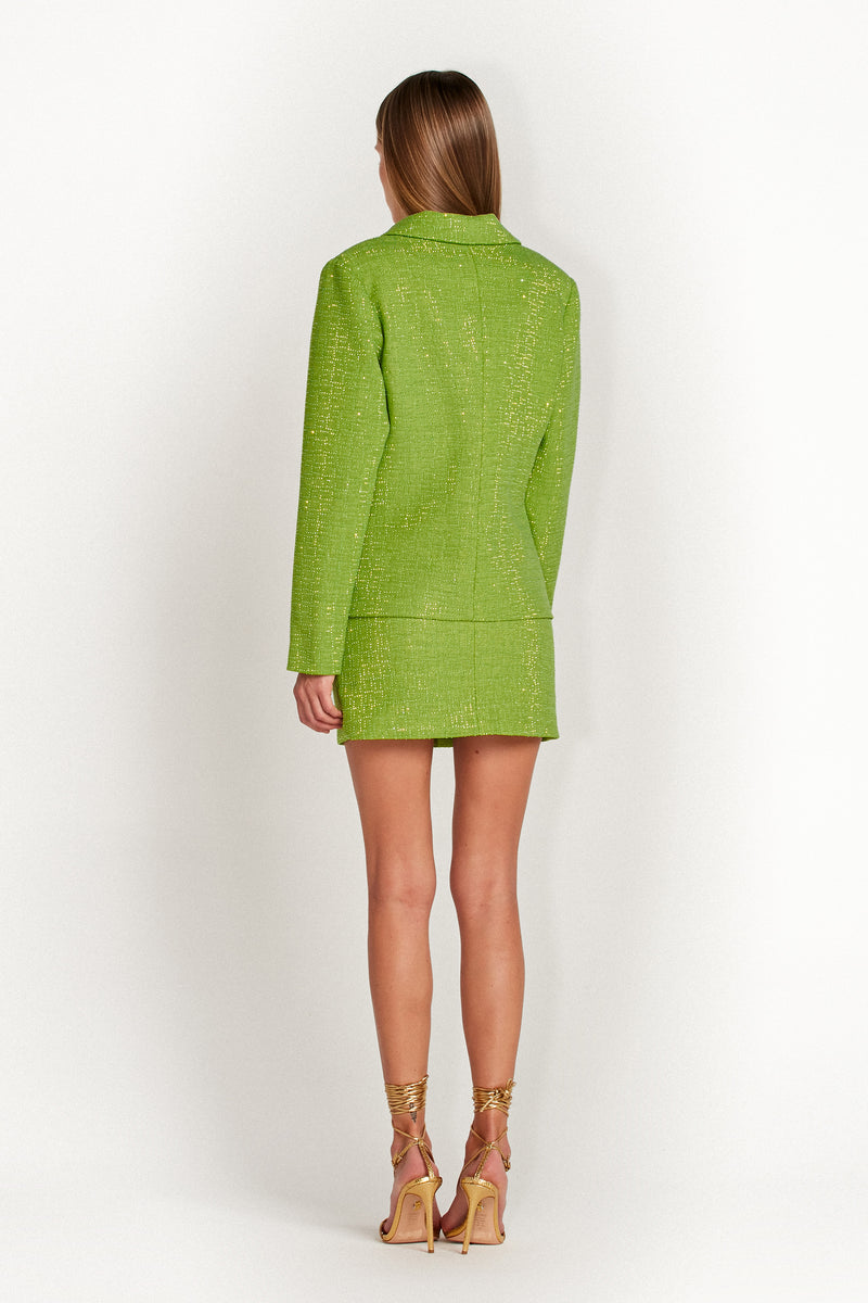 MINI SAIA TWEED PEDRAS VERDE (7645418651875)