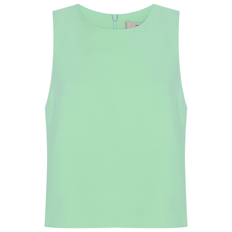 BLUSA SEM MANGA ALFAIATARIA VERDE (7815414186211)