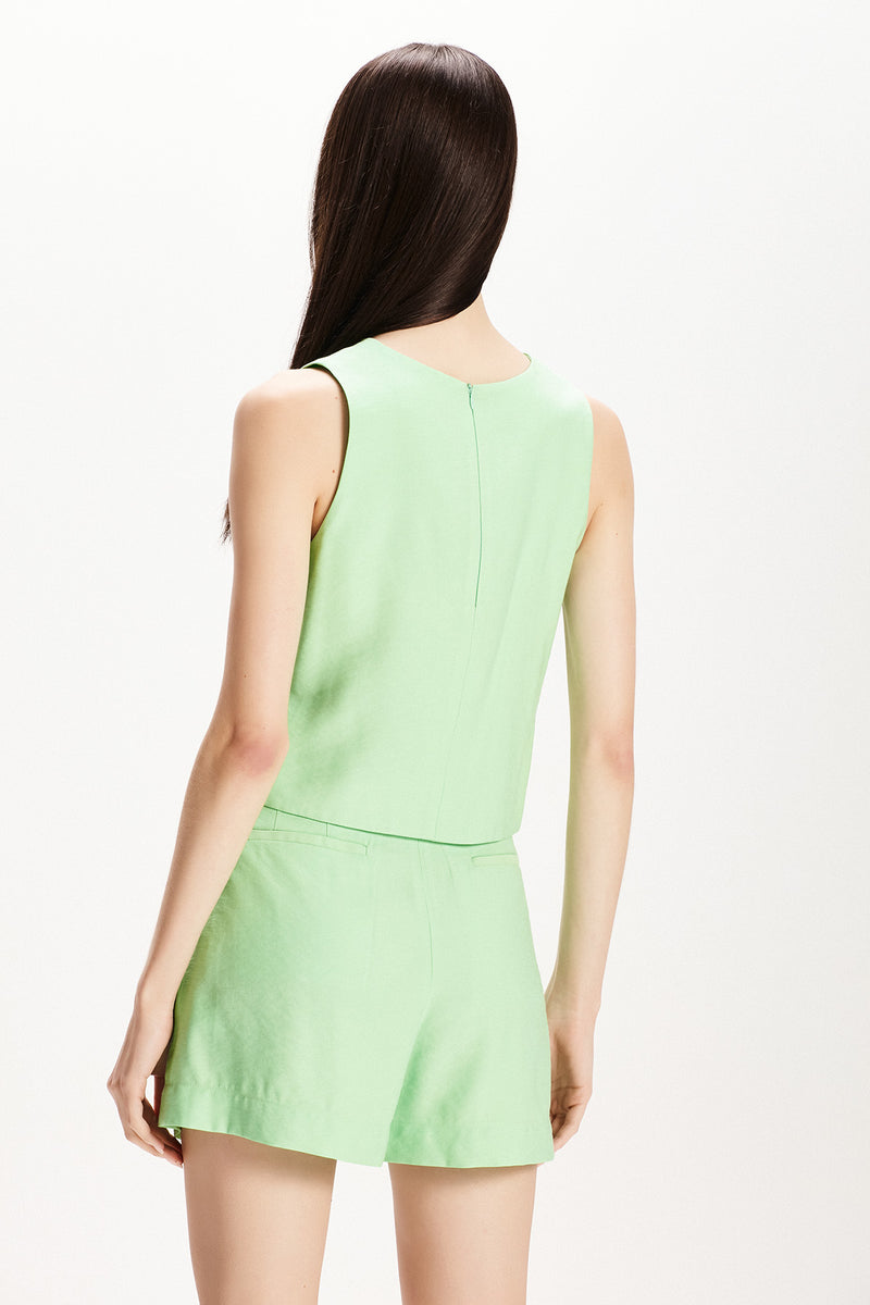 BLUSA SEM MANGA ALFAIATARIA VERDE (7815414186211)