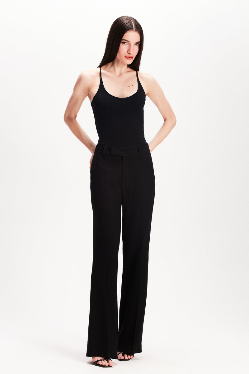 CALÇA RETA ALFAIATARIA PRETA (7815415955683)