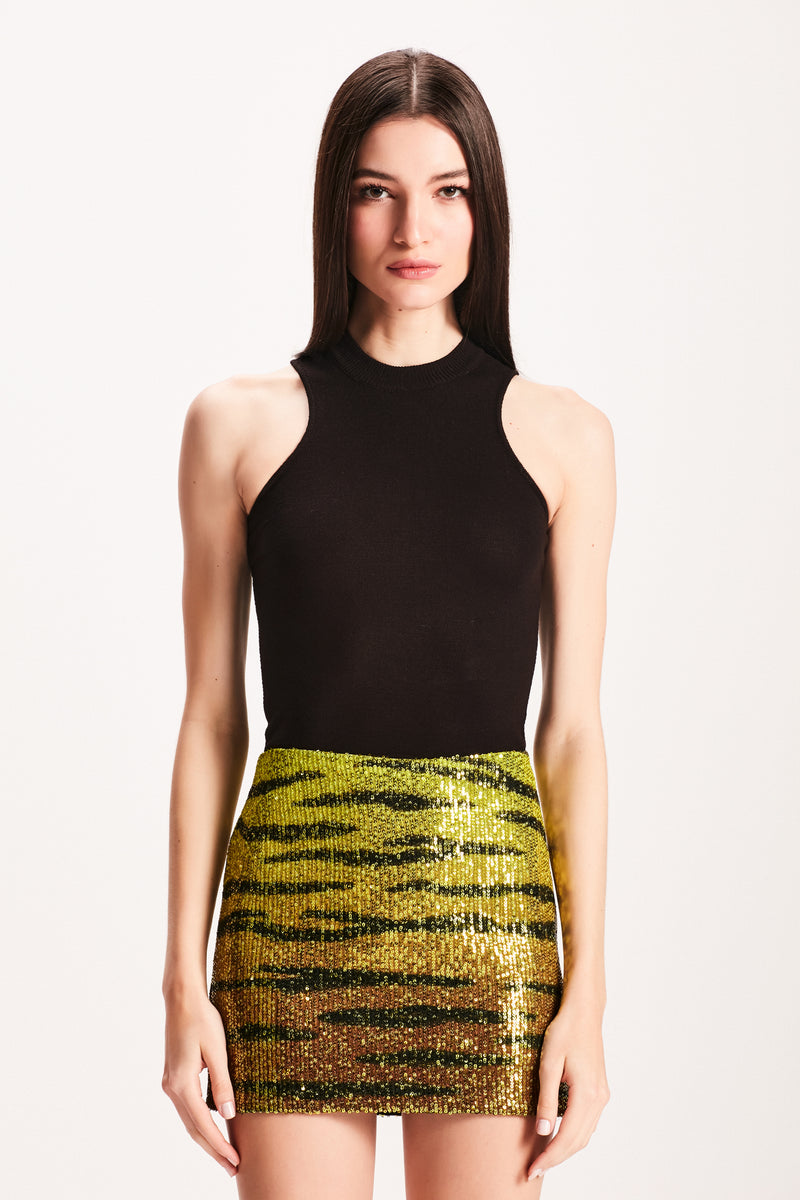 MINI SAIA PAETE TIGRE VERDE (7855155118307)