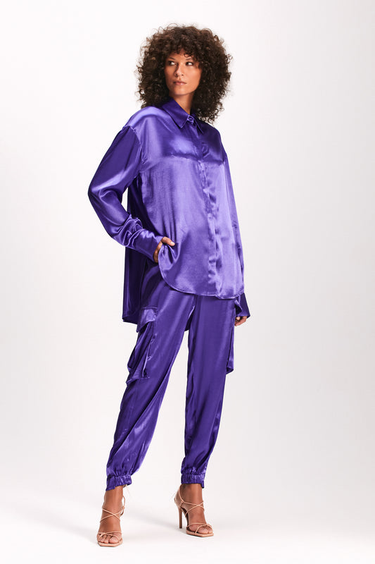 CAMISA CETIM ROXO (7893684781283)