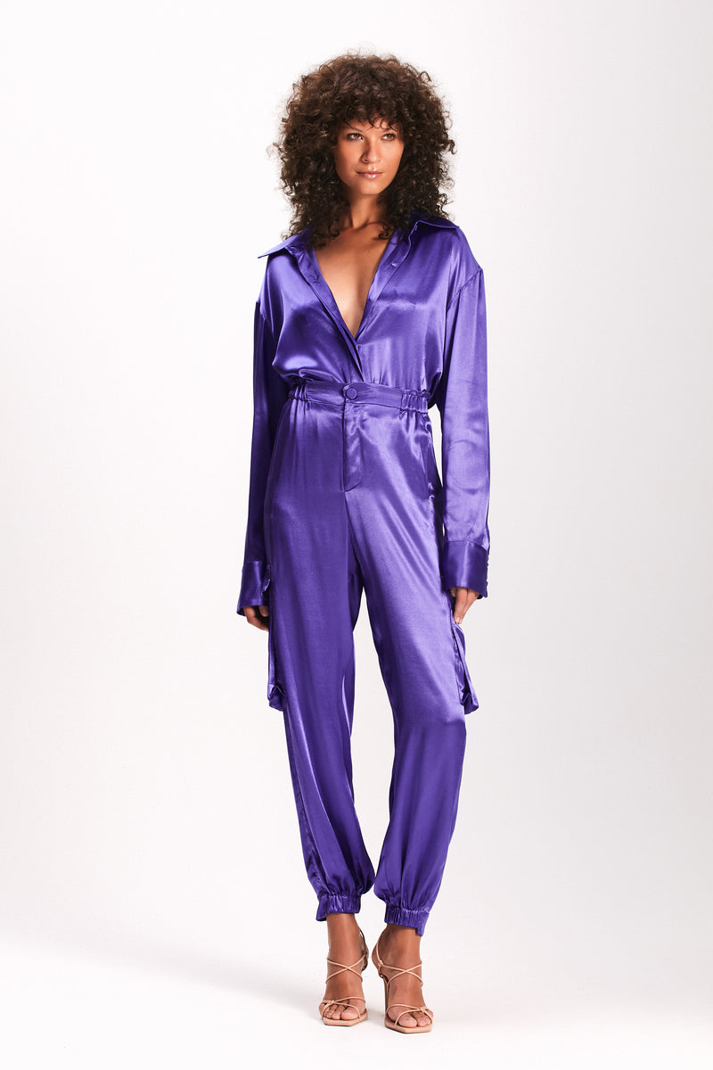 CAMISA CETIM ROXO (7893684781283)