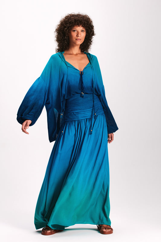 SAIA LONGA DEGRADE GLOW AZUL (7893685895395)